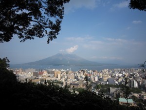 城山公園 展望台から見た桜島