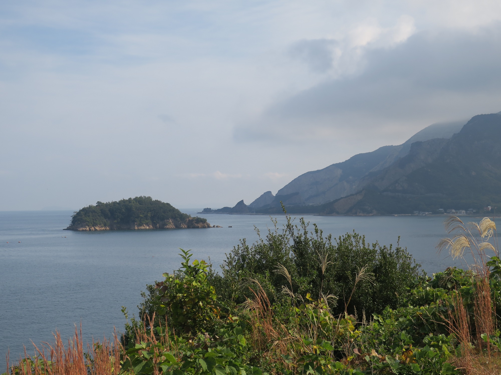小豆島 こぼれ美島 展望台から撮影 展望台の東側です