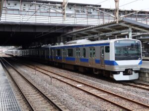 JR常磐線 E531系 全体 水戸駅にて